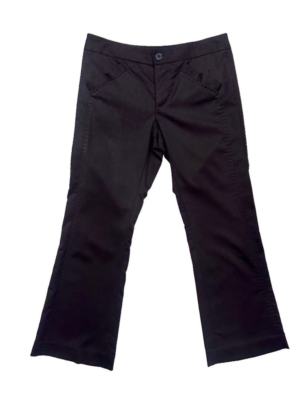 Marc Jacobs Black Bootcut Trousers Size 6 Silk Lined Minimalist Quiet Luxury
